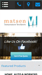 Mobile Screenshot of matseninsurance.com